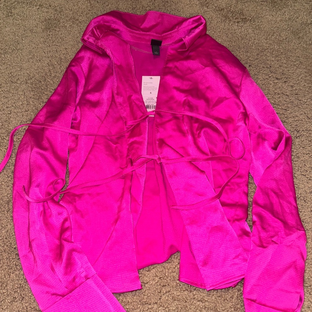 Hot Pink Tie Shirt